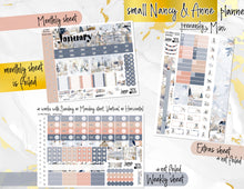 Load image into Gallery viewer, January Winter Haze FOIL -for Laurel Denise Planner stickers -Scout/Portrait, Anne/Vertical, Nancy/Horizontal, Small/Mini