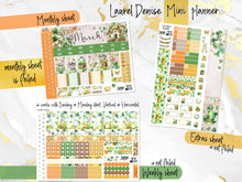 Load image into Gallery viewer, March Shamrock Dreams FOIL -for Laurel Denise Planner stickers - Portrait, Mini, Vertical, Horizontal &amp; Project