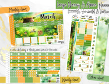 Load image into Gallery viewer, New Release March Lucky Charm -for Laurel Denise Planner stickers -Scout/Portrait, Anne/Vertical, Nancy/Horizontal, Rose/Project &amp; Mini