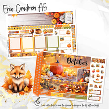 Load image into Gallery viewer, October Rustic monthly - Erin Condren Vertical Horizontal 7&quot;x9&quot;, Happy Planner Classic, Mini &amp; Big