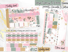 Load image into Gallery viewer, February Warm Hearts -for Laurel Denise Planner stickers -Scout/Portrait, Anne/Vertical, Nancy/Horizontal, Rose/Project &amp; Mini