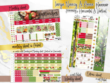 Load image into Gallery viewer, New Release September Apples FOIL -for Laurel Denise Planner stickers -Scout/Portrait, Anne/Vertical, Nancy/Horizontal, Small/Mini