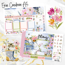 Load image into Gallery viewer, May Tiptoes monthly - Erin Condren Vertical Horizontal 7"x9", Happy Planner Classic, Mini &amp; Big