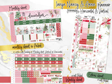Load image into Gallery viewer, New Release December Merry Berry FOIL -for Laurel Denise Planner stickers -Scout/Portrait, Anne/Vertical, Nancy/Horizontal, Small/Mini