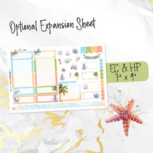 Load image into Gallery viewer, July Lazy Days FOILED monthly - Erin Condren Vertical Horizontal 7&quot;x9&quot;, Happy Planner Classic