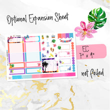 Load image into Gallery viewer, New Release August Sunset in Paradise FOILED monthly - Erin Condren Vertical Horizontal 7"x9"