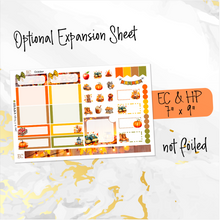 Load image into Gallery viewer, October Rustic  FOILED monthly - Erin Condren Vertical Horizontal 7&quot;x9&quot;