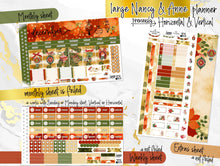 Load image into Gallery viewer, New Release December Poinsettia Glow FOIL -for Laurel Denise Planner stickers -Scout/Portrait, Anne/Vertical, Nancy/Horizontal, Small/Mini