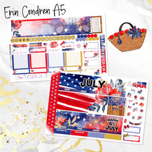 Load image into Gallery viewer, July Freedom monthly - Erin Condren Vertical Horizontal 7"x9", Happy Planner Classic, Mini &amp; Big