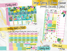 Load image into Gallery viewer, June Citrus Summer FOIL -for Laurel Denise Planner stickers -Scout/Portrait, Anne/Vertical, Nancy/Horizontal, Small/Mini