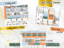 Load image into Gallery viewer, New Release January Snowy Hollow FOIL -for Laurel Denise Planner stickers -Scout/Portrait, Anne/Vertical, Nancy/Horizontal, Small/Mini