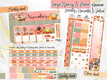 Load image into Gallery viewer, November Thanksgiving Bliss -for Laurel Denise Planners -Scout/Portrait, Anne/Vertical, Nancy/Horizontal, Rose/Project &amp; Mini
