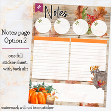 Load image into Gallery viewer, November Spice NEW25/26 Notes monthly sticker - Erin Condren Vertical Horizontal 7x9