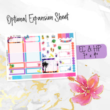 Load image into Gallery viewer, August Sunset in Paradise FOILED monthly - Erin Condren Vertical Horizontal 7&quot;x9&quot;, Happy Planner Classic