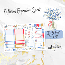 Load image into Gallery viewer, New Release August Hamptons FOILED monthly - Erin Condren Vertical Horizontal 7"x9"