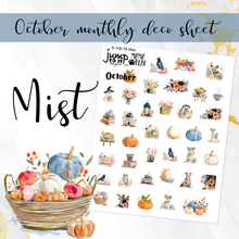 Load image into Gallery viewer, New Release Mist October Planner Stickers – Matching Extras + Bundle &amp; Save!