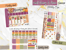 Load image into Gallery viewer, November Spice for Laurel Denise Planner stickers - Scout/Portrait, Anne/Vertical, Nancy/Horizontal, Rose/Project &amp; Mini