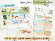 Load image into Gallery viewer, July Lazy Days -for Laurel Denise Planner stickers - Portrait, Mini, Vertical, Horizontal &amp; Project