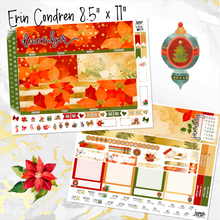 Load image into Gallery viewer, New Release December Poinsettia Glow '26 monthly - Erin Condren Vertical Horizontal 7"x9", Happy Planner Classic, Mini &amp; Big