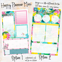Load image into Gallery viewer, June Citrus Summer Notes monthly sticker -25/26 Erin Condren Vertical Horizontal 7"x9", Happy Planner Classic, Mini &amp; Big