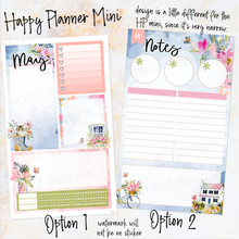 Load image into Gallery viewer, May Tiptoes Notes monthly sticker -25/26 Erin Condren Vertical Horizontal 7"x9", Happy Planner Classic, Mini &amp; Big