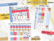 Load image into Gallery viewer, New Release August Hamptons FOIL -for Laurel Denise Planner stickers -Scout/Portrait, Anne/Vertical, Nancy/Horizontal, Small/Mini