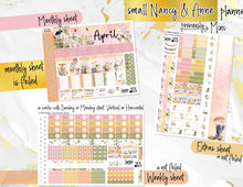 Load image into Gallery viewer, New Release April Country Spring FOIL -for Laurel Denise Planner stickers -Scout/Portrait, Anne/Vertical, Nancy/Horizontal, Small/Mini