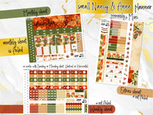 Load image into Gallery viewer, New Release December Poinsettia Glow FOIL -for Laurel Denise Planner stickers -Scout/Portrait, Anne/Vertical, Nancy/Horizontal, Small/Mini