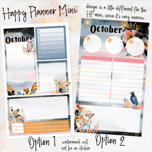 Load image into Gallery viewer, New Release October Mist Notes monthly sticker -25/26 Erin Condren Vertical Horizontal 7"x9", Happy Planner Classic, Mini &amp; Big