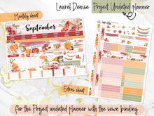 Load image into Gallery viewer, September Harvest Blush -for Laurel Denise Planner stickers - Portrait, Mini, Vertical, Horizontal &amp; Project 4-Column)