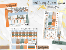 Load image into Gallery viewer, New Release January Snowy Hollow -for Laurel Denise Planner stickers -Scout/Portrait, Anne/Vertical, Nancy/Horizontal, Rose/Project, Luna &amp; Mini