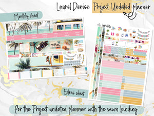August Summer Dreams-for Laurel Denise Planner stickers - Portrait, Mini, Vertical, Horizontal & Project
