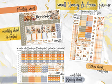 Load image into Gallery viewer, New Release November Thankful Hearts FOIL -for Laurel Denise Planner stickers -Scout/Portrait, Anne/Vertical, Nancy/Horizontal, Small/Mini