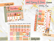 Load image into Gallery viewer, November Thanksgiving Bliss -for Laurel Denise Planners -Scout/Portrait, Anne/Vertical, Nancy/Horizontal, Rose/Project &amp; Mini