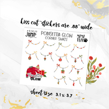 Load image into Gallery viewer, New Release December Poinsettia Glow Planner Stickers – Matching Extras + Bundle &amp; Save!