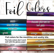 Load image into Gallery viewer, October Autumn Harmony FOILED monthly - Erin Condren Vertical Horizontal 7&quot;x9&quot;, Happy Planner Classic, Mini &amp; Big