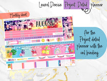 Load image into Gallery viewer, August Sunset in Paradise -for Laurel Denise Planner stickers - Portrait, Mini, Vertical, Horizontal &amp; Project