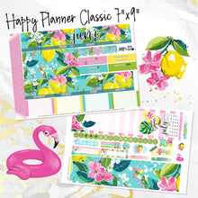 Load image into Gallery viewer, June Citrus Summer monthly - Erin Condren Vertical Horizontal 7"x9", Happy Planner Classic, Mini &amp; Big