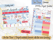 Load image into Gallery viewer, New Release August Hamptons -for Laurel Denise Planner stickers -Scout/Portrait, Anne/Vertical, Nancy/Horizontal, Rose/Project &amp; Mini