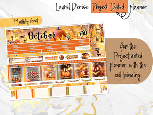 October Rustic -for Laurel Denise Planner stickers - Portrait, Mini, Vertical, Horizontal & Project
