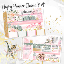 Load image into Gallery viewer, February Warm Hearts monthly - Erin Condren Vertical Horizontal 7"x9", Happy Planner Classic, Mini &amp; Big