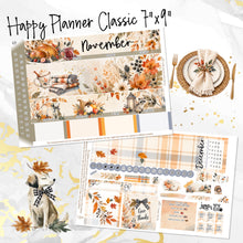 Load image into Gallery viewer, New Release November Thankful Hearts monthly - Erin Condren Vertical Horizontal 7"x9", Happy Planner Classic, Mini &amp; Big
