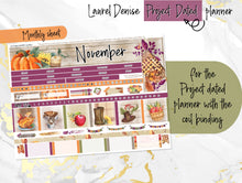 Load image into Gallery viewer, November Spice -for Laurel Denise Planner stickers - Portrait, Mini, Vertical, Horizontal &amp; Project