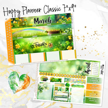 Load image into Gallery viewer, New Release March Lucky Charm monthly - Erin Condren Vertical Horizontal 7"x9", Happy Planner Classic, Mini &amp; Big