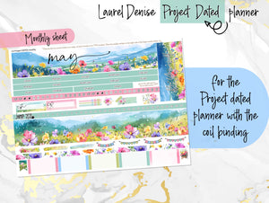 May Wild Flowers -for Laurel Denise Planner stickers - Portrait, Mini, Vertical, Horizontal & Project