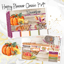 Load image into Gallery viewer, November Spice monthly - Erin Condren Vertical Horizontal 7&quot;x9&quot;, Happy Planner Classic, Mini &amp; Big