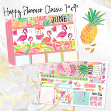 Load image into Gallery viewer, June Hello Summer monthly - Erin Condren Vertical Horizontal 7&quot;x9&quot;, Happy Planner Classic, Mini &amp; Big