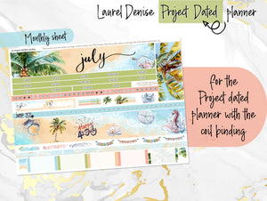 July Lazy Days -for Laurel Denise Planner stickers - Portrait, Mini, Vertical, Horizontal & Project