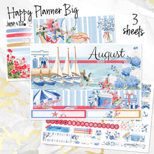Load image into Gallery viewer, New Release August Hamptons monthly - Erin Condren Vertical Horizontal 7"x9", Happy Planner Classic, Mini &amp; Big