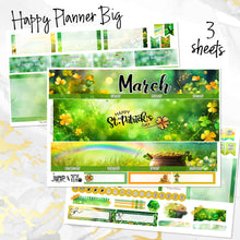 Load image into Gallery viewer, New Release March Lucky Charm monthly - Erin Condren Vertical Horizontal 7"x9", Happy Planner Classic, Mini &amp; Big